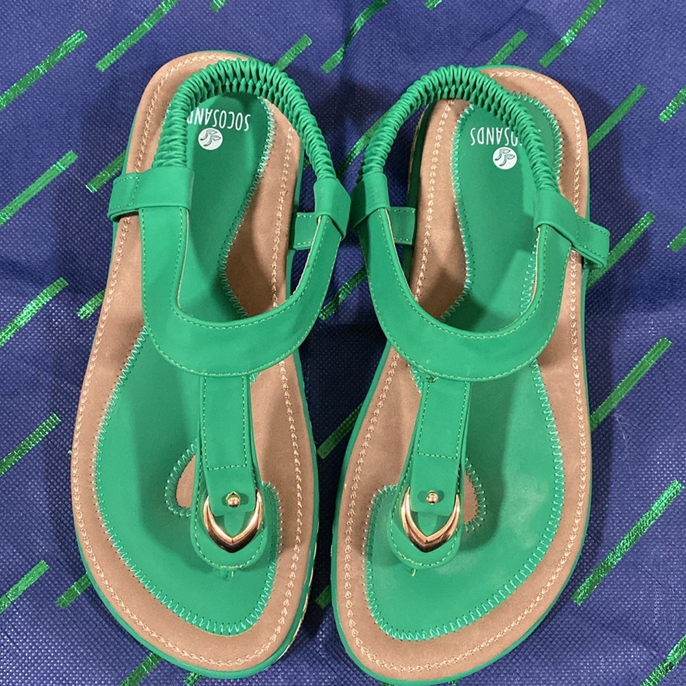 Socosands Womens Comfy Sandals Comfort Slip On Size 38 (8) - Picture 9 of 15